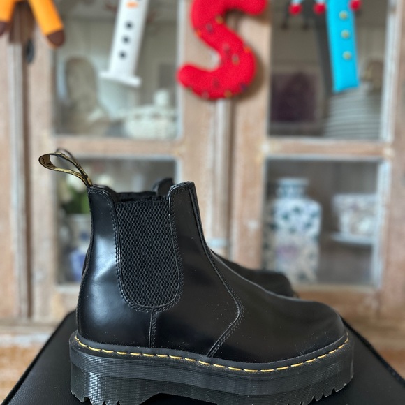 Dr. Martens Black Leather Ankle Boots - Picture 2 of 9